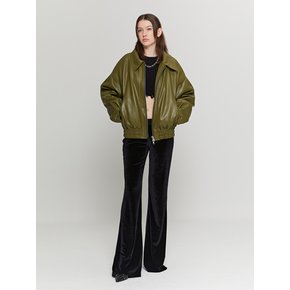 Cropped Down Jacket (Olive)