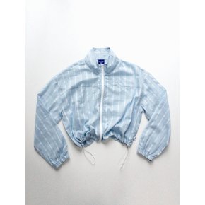 Check Beach Jacket Skyblue