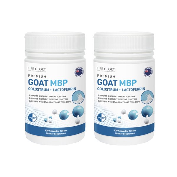 라이프글로리 GOAT MBP 산양유 고트스트럼 초유 락토페린 120정 2개