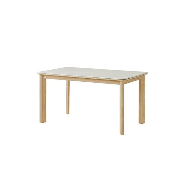 포멜로 세라믹식탁 4인세트 140cm 내추럴_가죽체어4EA (옵션 택1)