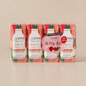 상하목장 유기농주스 사과딸기케일 500ml (125ml*4입)