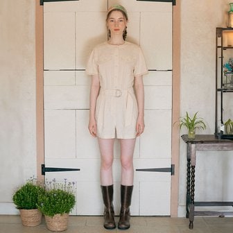 로라로라 BELT JUMPSUIT IVORY