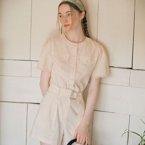 BELT JUMPSUIT IVORY