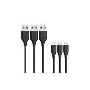 3병 세트 Anker PowerLine Micro USB 케이블 급속 충전 고속