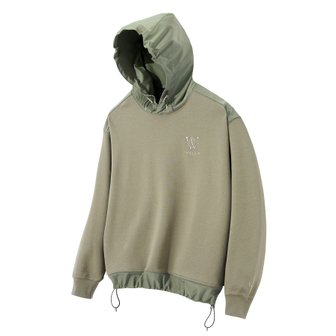  Privacy Artwork Woven Set-up Hoodie (Khaki) [LSRSCTH104M]