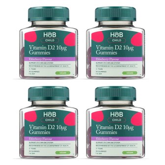  홀랜드 앤 바렛 키즈 비타민 D 구미 30정 4팩 Holland & Barrett Kids Vitamin D
