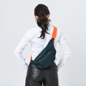 [LWL/엘더블유엘] DENIM WAISTBAG (데님 웨이스트백) Green