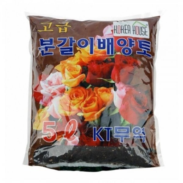 고급 가정원예용 분갈이배양토 조경자재 흙갈이 5L X ( 2매입 )