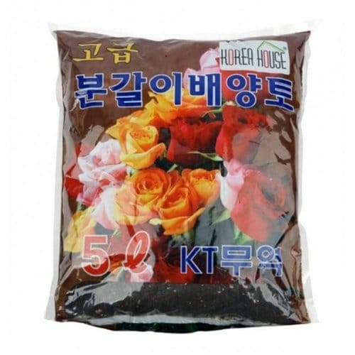 고급 가정원예용 분갈이배양토 조경자재 흙갈이 5L X ( 2매입 )