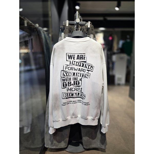 [시흥점] 더티워싱 모스트프라임 오버핏 맨투맨(남여공용)/JGZZ22A22WH