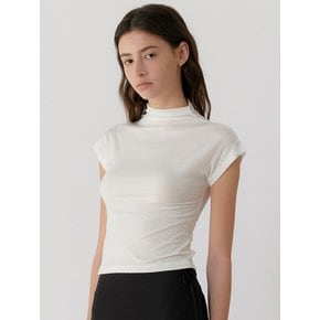 Erin half neck t-shirt (white)