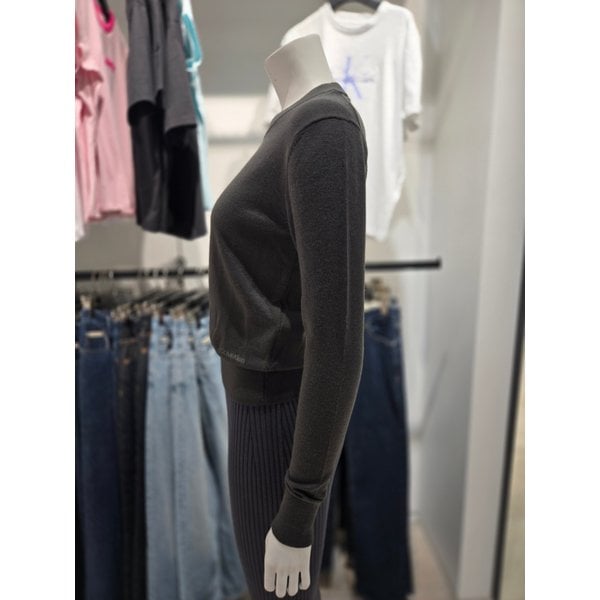 [파주점] [캘빈클라인진]여성 L/S 엑스트라 파인 메리노 울 스웨터 44D370G-BAC