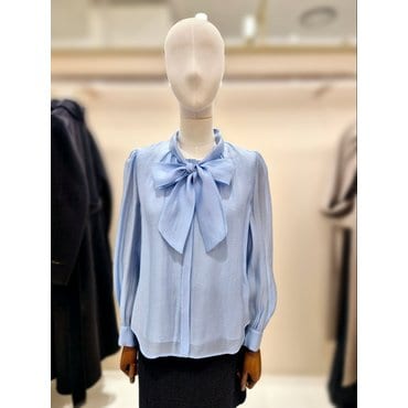 케네스레이디 E565 EVBLPA9600 리본타이 프릴 쉬폰 블라우스