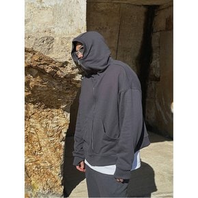 BALAKLAVA ZIP-UP HOODIE (CHARCOAL)