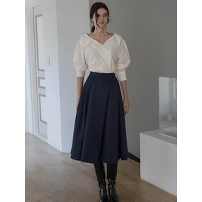 [24FW] Lautre Diana Navy flare skirt