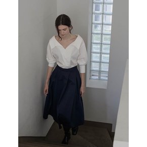 [24FW] Lautre Diana Navy flare skirt