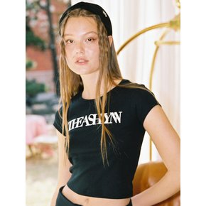 THEASHLYNN BABY CROP T SHIRT_BLACK