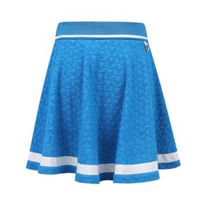 WOMEN TERRY FLARE SKIRT_V21C2PC352_BL