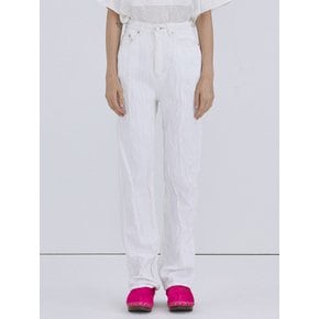 Wrinkle Denim Pants_Ivory