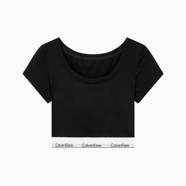 Calvin Klein Underwear 여성 모던 코튼 티셔츠 아웃푸쉬 브라렛 QF8066AD-UB1