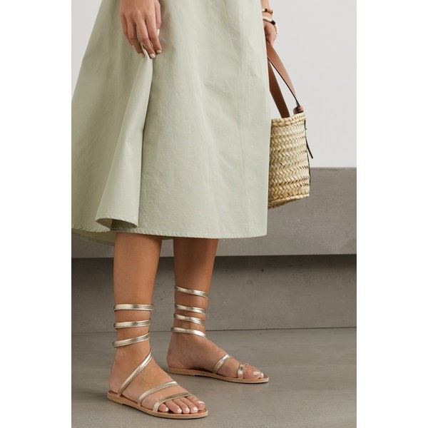 Ofis Metallic Leather Sandals 골드