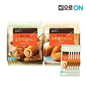 집으로ON 오리지널 핫도그 750g  + 핫도그 75g 6개입[33854083]