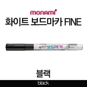 보드마카 FINE 컬러마카 마카펜 1p 화이트 검정 X ( 4매입 )