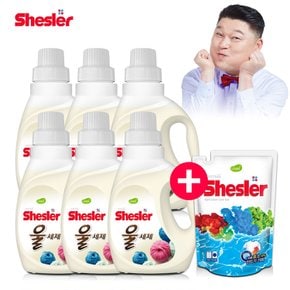 강호동의 쉬슬러 액상 세제 실내건조전용 650ml 6개+세제리필 500ml 2개.