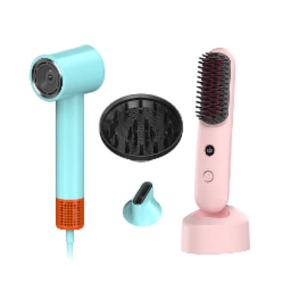 슈틸루스터  슈럴 헤어 드라이어 무선 빗고데기 홈드라이팩(드라이기+고데기)