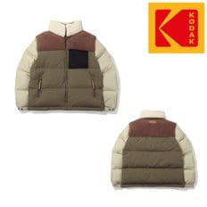 브라우니 컬러블록 다운 자켓 KHAKI K4423LDJ90-KHK