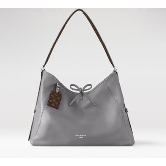 LOUIS VUITTON 캐리올 다크 MM 트라이아논 그레이 램스킨 가죽 숄더백 가방 M12583