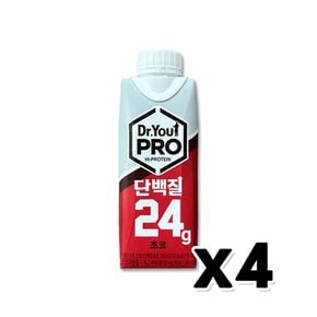 닥터유 프로 단백질 초코 프로틴음료 250ml x 4개