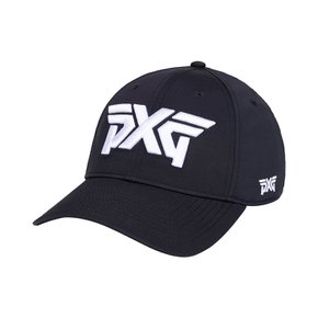 언스트럭처드 6패널 크라운 골프 볼캡 블랙 H-22PXG000007-BLK