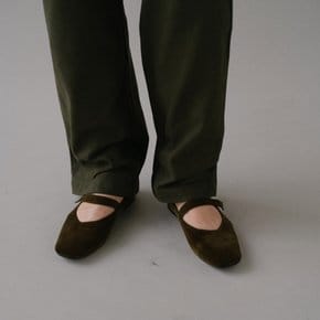 Rowie mary jane shoes Velvet Khaki