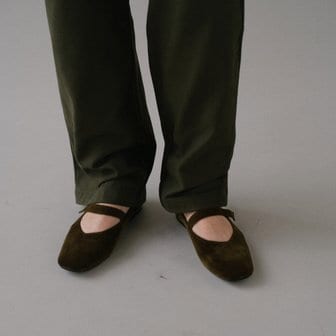 로서울 Rowie mary jane shoes Velvet Khaki