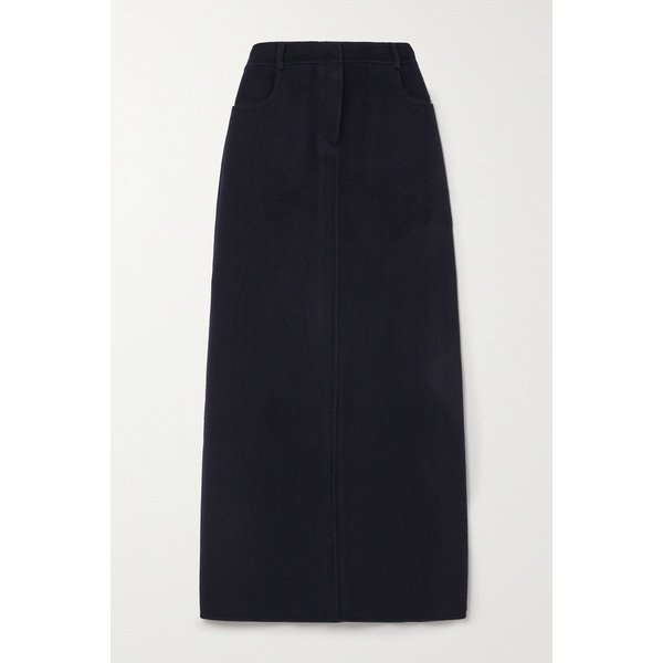 더프랭키샵 말보 울 혼방 맥시 스커트 네이비 1647597321470249