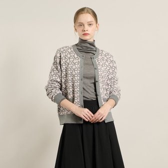 올앤썬드리 [여주점] 올앤선드리 하트 자카드 가디건 A5F8K120