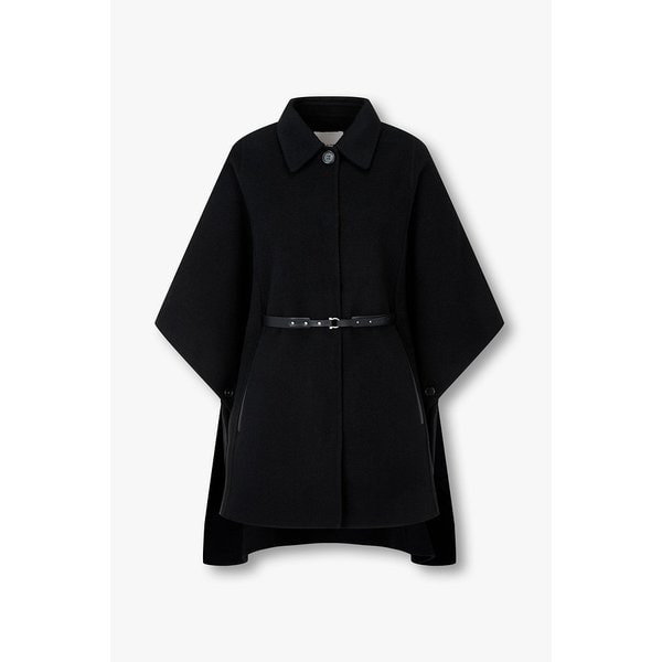 [리오더] 캐시미어 블렌드 루즈 핏 판초 코트 7155416007299