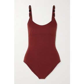 Plexi Ecaille Swimsuit 브라운