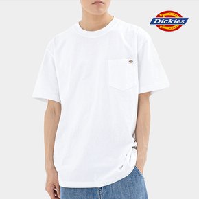 [공식] 디키즈 헤비 저지 포켓 반팔티셔츠 White