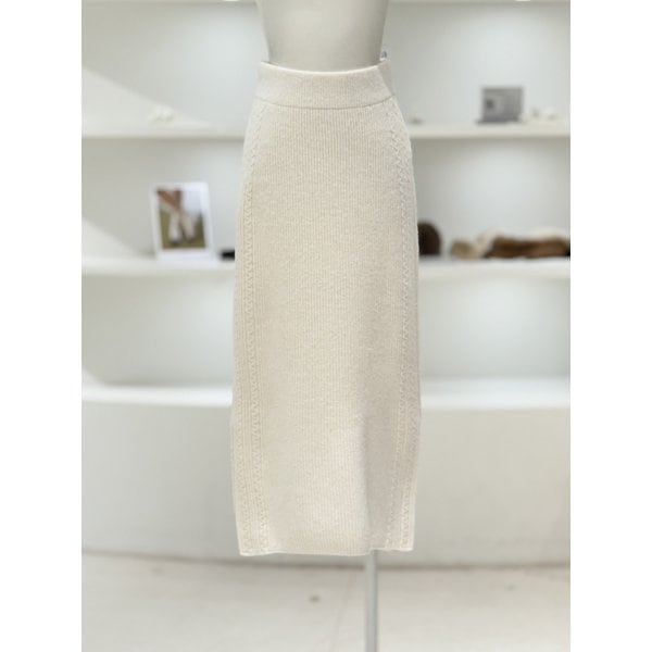 [여주점] 여성 H라인 니트 스커트 (L254KSD039)