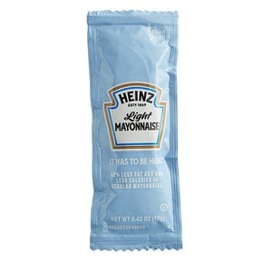하인즈 [해외직구]하인즈 라이트 마요네즈 포켓 12g 200팩 Heinz Light Mayonnaise Portion Packets 0.42oz
