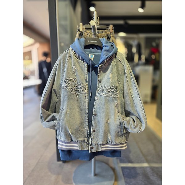 [시흥점] 26 워싱데님 아플리케 자수점퍼/JHZZ63204BL