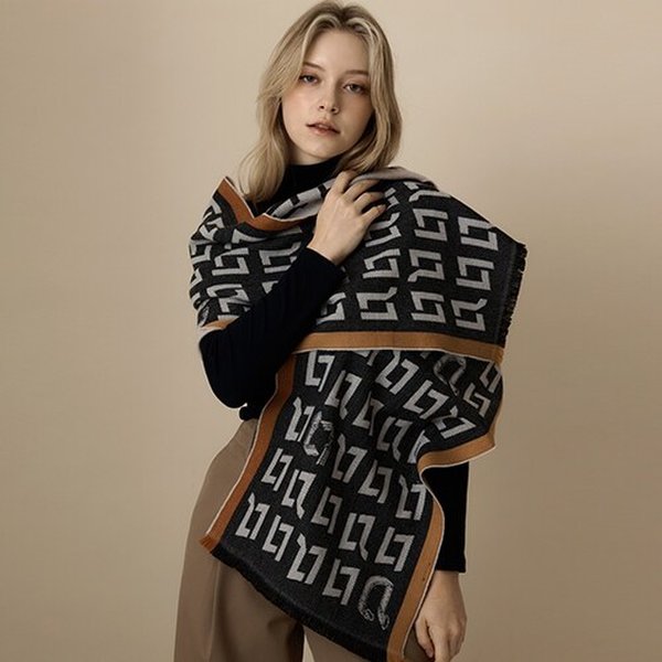 루이까또즈 울혼방 머플러 루스 블랙 2BHW452BL