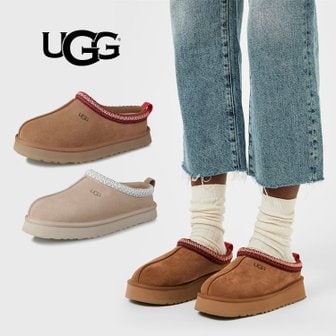 UGG 어그 타즈 플랫폼 양털 슬리퍼 방한 부츠 클로그 2종택일