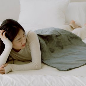 프리미엄 극세사 전기담요  I-S1051 그레이