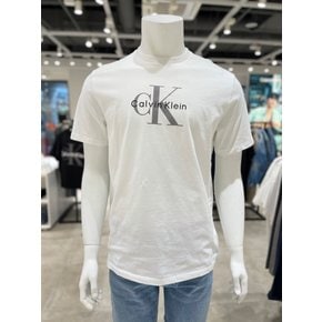 [파주점] [캘빈클라인진]남여공용 CK 세미 슬림핏 모노그램 로고 반팔 티셔츠 4RB861G-YAF