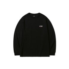 BASIC LOGO LONG SLEEVE T-SHIRTS [BLACK]