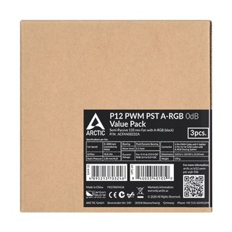  ARCTIC P12 PWM PST ARGB VALUE PACK 서린 (black)