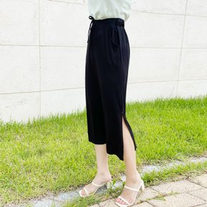 제이지컴퍼니 여성 데일리 옆트임 밴딩 스판 미디 스커트 빅사이즈까지